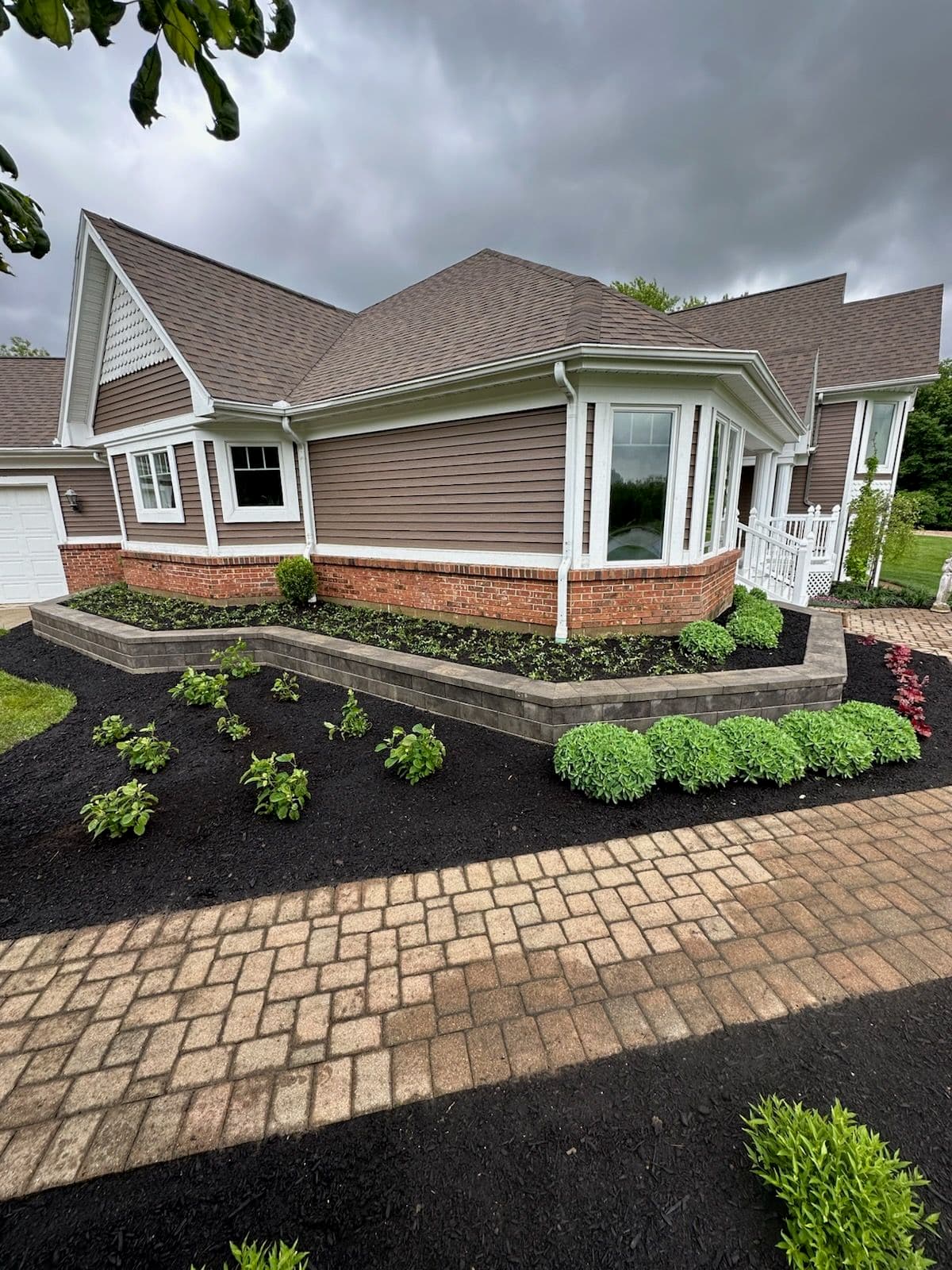 Detailed Landscape and New Garden Wall image